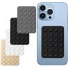 DAHAIHLAN Ventosa per Telefono, 4 Pezzi Silicone Supporto per Telefono Autoadesivo | Silicone Ventosa Telefono, Design Antiscivolo Adatto a Cellulari, Selfie e Video