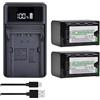 ARPZPPSK Caricabatterie For Batterie VW-VBD58 Da 5600 MAh, Compatibile Con Panasonic, For AG-VBR59, BGH1, HC-X1, HC-X1500, HC-X2000, AG-CX10, AG-CX350, AG-UX180, AG-AC30