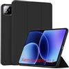 QJONSIU Cover Compatibile con Xiaomi Pad 8/8 Pro 11.2, Funzione Stand, Antigraffio Protettiva in TPU, Ultra Sottile Intelligente Kickstand Case-Nero