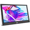 Kenowa Monitor portatile USB-C da 13,3 pollici, FHD 1366 x 768, display LCD esterno con presa per cuffie HDMI tipo C, per PS3, PS4, Mac, Raspberry Pi B, computer portatile