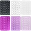 iLamvie Set da 6 Ventose in Silicone per Telefono, Supporto Smartphone Antiscivolo Autoadesivo per Selfie, Video e Vlog, Mani Libere, per Specchi, Finestre e Superfici Lisce