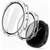 HAUXGOGO Custodia per Samsung Watch 8/9 da 40mm con Screensaver | Pellicola Protettiva per Schermo, Materiale PC Rigido, Anti-Graffio, Compatibile con Galaxy Watch 8/9 [2 Pezzi]