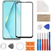 SwarKing Vetro frontale per display in vetro esterno esterno esterno per Huawei P40 Lite, ricambio compatibile con Huawei P40 Lite, con kit di riparazione