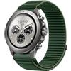 GIOPUEY 22mm Cinturini Compatibile con Mibro Watch GS Explorer/Explorer S, Nylon Traspirante Sport Loop Cinturino in Morbido Nylon Intrecciato Strap Band - Darkgreen
