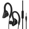 HDBD Auricolari Sportivi cablati con Microfono Auricolari avvolgenti con Gancio per l'orecchio Auricolari per cellulari MP3/4