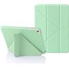 MuyDouxTech Custodia per iPad Mini 7,9 Pollici 5a 4a 3a 2a 1a Generazione, Supporto Verticale e Orizzontale 5-in-1, Cover Silicone e Retro TPU Antiurto, Verde