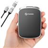 PHIXERO SSD esterno portatile da 1 TB fino a 550 MB/s, USB 3.2 Gen 2 USB C a C & A per smartphone/tablet/PC/laptop/fotocamera (nero)