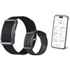 ZWOIVHE Volovivo Braccialetto Fitness Intelligente,127 Modalità Sportive,45-60 Giorni Di Standby,Monitoraggio Del Sonno Della Frequenza Cardiaca E Dell'attività,Orologio Contapassi Tracciamento GPS (Nero)