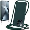 Knrlqim Cover per Xiaomi 17T Pro con Cordino Custodia con Laccio Collana Tracolla Collo Corda Regolabile Liquido Silicone Antiurto AntiGraffio Protettiva Case per Xiaomi 17T Pro 5G 6,83,Verde