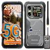 Blackview Rugged Smartphone 5G, 20000mAh Smartphone Rugged, 36GB+256GB, 6,78 FHD+ & 2,01 120Hz Android 15, IP69K , 64MP+50MP+20MP, NFC/OTG/GPS/AI
