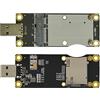 EXVIST 4G LTE Industrial Mini PCIe a USB Adapter W/SIM Card Slot per WWAN/LTE 3G/4G Modulo Applicabile per M2M e applicazioni IoT come Raspberry Pi Industrial Router IP Camera Digital Signage ecc.