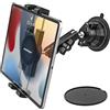 woleyi Supporto per Tablet da Auto con Ventosa Resistente - Realizzato in Metallo | Porta Cruscotto e Parabrezza, Compatibile con iPad Pro/Air/Mini, Galaxy Tab/ Z Fold, Kindle Fire, Telefono, 4-13