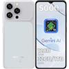 OUKITEL C17 Smartphone Android 16, 5000mAh Telefono, 6.52 Cellulare | 12GB+ 32GB/1TB Telefono Cellulare,13MP Smartphone Gaming, 4G Dual SIM Cellulari e Smartphone, 4G Dual SIM/OTG/GPS, Argento