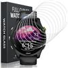 Kokio 8 Pezzi Vetro Temperato per Garmin Forerunner 255/255 Music 46mm Pellicola Protettiva,Durezza 9H Antigraffio Senza Bolle Ultra HD Trasparente Installazione Facile Vetrino Protezione