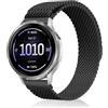 KiimLaa 18mm Metallo Cinturino per Garmin Venu 4 41mm/Venu 3S/2S Versione Addensata Magnetica Acciaio Inossidabile Cinturini per Garmin Forerunner 265S/255S/Vivoactive 4S 40mm/Vivomove 3S 39mm - Nero