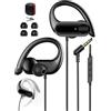 AIAUXAI Cuffie con Filo Jack 3,5MM, Gancio Auricolare, Mic Controllo Volume | 1,8M Auricolari con Filo per Samsung, Cuffiette per iPhone per Apple Laptop MP4 Sport Gaming Ufficio Musica Radio Nero