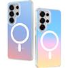 DEVASO Magnetica Cover per Samsung Galaxy S26 Ultra, Traslucida, Iridescente | Compatibile con MagSafe, Custodia Smerigliato Colorata Smerigliato Antiurto Sottile Silicone TPU Anti-Impronte Case