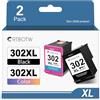 CRTBOTW 302 cartucce per stampante nero e colore XL 3830 3831 per cartucce HP 302XL | Cartucce compatibili con HP Deskjet Envy 4525 4520 Officejet 3831 5230 3830 5220 3830 Deskjet 3630 3639 3636