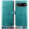 SUANPOT progettazione per Google Pixel 11 Pro XL 6.8 Blocco RFID Portafoglio Slot CarteSupporto Cellulare Magnetica custodia Pelle Sintetica Cover per Pixel 11 Pro XL Blu verde