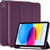 ProCase Cover iPad A16 11 Gen 11 Pollici 2025/iPad 10 Gen 10,9 Pollici 2022 | Custodia iPad (A3354 A3355 A3356 A2696 A2757 A2777) Auto Svegliati/Sonno con Portapenna -Viola Scuro