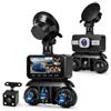 Rimoody 5 Canali Dashcam Auto 360°, Anteriore Posteriore Sinistra Destra | 5 Telecamere Dash Cam, 3.16 IPS, 1080P Anteriore, Visione Notturna IR, Registrazione Loop, Sorveglianza Parcheggio 24 Ore
