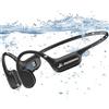 Guudsoud Cuffie a Conduzione Ossea Nuoto, IP68, MP3 32 GB, Solo 0,95 once | Modalità Bluetooth 5.4 e MP3, Open Ear Sportive Per Nuoto, Corsa, Palestra, Ciclismo e Piscina