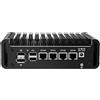 UDPTCP 4* I226 2.5G LAN, Fanless Mini PC Celeron J6413, 2 x SATA3.0, NO RAM NO SSD | UDPTCP Mini apparecchio firewall desktop,Micro Router Appliance per Home Officer,DDR4 M.2 NVMe (PCIe3.0x2)