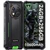 OUKITEL G1 Telefono Indistruttibile - 10600mAh 24GB+256GB rugged smartphone | 24GB+256GB/1TB, 10600mAh, 48MP+5MP, 6,52 HD Smartphone Rugged, IP68/IP69K/MIL-STD-810H, Dual SIM/NFC/GPS, 2 Anni Garanzia