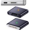 Xforevery Adattatore magnetico da USB C a MagS 3, 140 W, convertitore da tipo C a | T-Head Ricarica Rapida PD Compatibile con MBook Pro/Air M1/2/3/4 (14/16), Blu Scuro