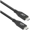ACT Cavo USB 4 da 240 W, USB C 20 Gbps, 4 K a 60 Hz, cavo dati USB, cavo di ricarica per monitor, laptop, SSD, 0,50 m, AC7420