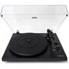 VULKKANO TD20 Giradischi in vinile con capsula AT-VM95E MM, braccio anti-skate, previsione fono/linea integrato e auto-stop, lettore vinile 33 e 45 giri/min, nero opaco