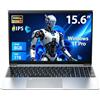 Aonim PC Portatile 15,6″ FHD IPS Celeron 5205U, 8GB DDR4, SSD 1TB, Tastiera LED | Display 15,6″ FHD IPS, Celeron 5205U, 8GB DDR4 e SSD 1TB: un portatile per studio, lavoro, streaming e uso quotidiano.