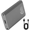 Ijksbehjf Alluminio MSATA HDDs Alloggiamento Esterno USB C Interfacce Integrate in Anti-Vibration Protezione Tecnologia Alluminio MSATA Hard Drive Box Antiurto Design