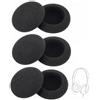 Kirunvia 6 Cuscinetti Mousse 50mm di Ricambio per Cuffie Sennheiser EPOS PC 2 3 5 8 | Spugna Morbida Traspirante, Antitraspirazione, Isolamento Acustico, Montaggio Senza Attrezzi, Adatti Diametro 48-52mm