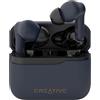 CREATIVE Zen Air Plus Auricolari True Wireless leggeri con Bluetooth LE Audio, Cancellazione Attiva Ibrida del Rumore, Modalità Ambiente, fino a 32 ore di riproduzione totale, 6 microfoni (Blu Scuro)