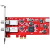 Jnchdghwa Scheda PCIe Dual DVB-S2 TBS6902 QPSK BPSK Scheda di Acquisizione Video per Trasmissioni TV.