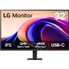LG 32U631A-B Monitor PC 80 cm [31.5] 2560 x 1440 Pixel Quad HD Nero (32U631A-B 32IN IPS QHD 5MS - 2560X1440 16:9 1000:1 HDMI/USB)