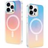 DEVASO Custodia Magnetica per iPhone 13 Pro, Traslucida, Iridescente | Compatibile con MagSafe, Custodia Smerigliato Colorata Smerigliato Antiurto Sottile Silicone TPU Anti-Impronte Case