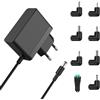 Bouge Alimentatore di rete 9 V 2 A, compatibile con Christopeit AL 2 AX7000, Ergometer/Kettler Axos Cross P/Giro P AXOS Cycle P Cycle P Cross Trainer JAD-0900500E, altoparlante portatile, cavo di ricarica