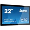 Iiyama Prolite Tf2234mC-B7x Monitor Pc 54,6 Cm [21.5] 1920 X 1080 Pixel Full Hd Led Touch Screen Multi Utente Nero (iiyama Tf2234mC-B7x 22' Touch Mon