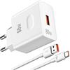 iMangoo 80W per Super-charge Caricabatterie con 6A Cavo USB C 1M per Honor 600 Pro | Caricatore Rapido USB C Adattatore di alimentazione per Honor Magic7 Lite V6 6 Pro 600 400 Lite X9d X6b X8b X8c Pad X8a X9a