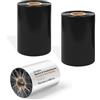 SZONEE 2 Rotoli Nastro Cera con Resina 110mm x 450m - Nucleo 25mm | Nastro a Trasferimento Termico per Etichette Barcode, CSO Esterno, Compatibile con Zebra, Sato, Datamax, TSC, GoDex, Citizen