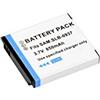 Bresser Batteria Ricaricabile agli Ioni di Litio / Batteria Sostitutiva per Samsung Slb-0937