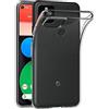 MaiJin Custodia per Google Pixel 5a 5G (6,34 Pollici) Morbido TPU Cover Cristallo di rocca Trasparente Anti Scivolo Protezione Posteriore Cover