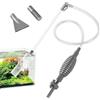 Hshenjhu Sifone Acquario, 1,7 m Cambio d'Acqua per Acquario, Aspiratore Acquari, Pulizia Acquari Ghiaia per Cambio Acqua, Pulizia Sabbia, Rimozione Sporco, Filtraggio, Tartarughiere