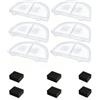 ZaKaBox 6 + 6 filtri per fontana per gatti compatibile con Homerunpet Fontana senza fili, adatta per WF20, CF20, BF10, fontana per gatti, per uso domestico, acqua pulita per vie urinarie sane dei