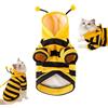 Generic Costume da ape per animali domestici, con cappuccio, per cani e gatti di piccola taglia, taglia M