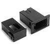 Mioaoa Custodia nera per pickup per chitarra acustica, custodia per batteria e pickup per chitarra acustica, custodia installata sul basso, con scatola da 9 V, custodia di ricambio per EQ 7545R