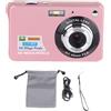 Kavolet Fotocamera Digitale 4K Display LCD da 48 MP da 2,7 Pollici Fotocamera per Anti-vibrazioni con Zoom 8x per Fotografia Scatto Continuo (Rosa)