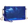 Miss Lulu Pochette Donna Elegante con Paillettes e Catena in Metallo | Cinturino da Polso, Chiusura con Zip e Due Modalità di Trasporto, Ideale per Feste, Balli, Matrimoni e Serate